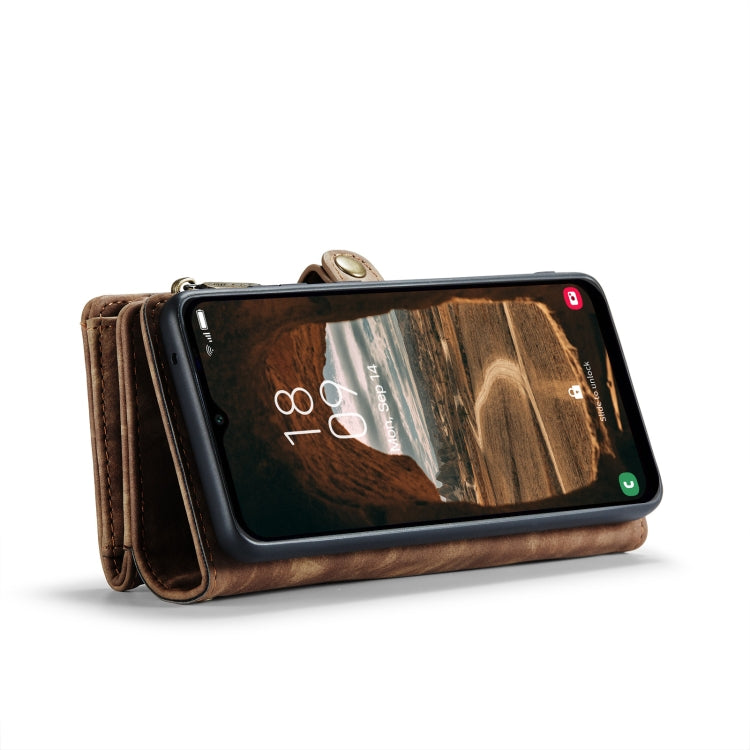 For Samsung Galaxy A14 5G CaseMe 008 Detachable Multifunctional Leather Phone Case(Brown) by CaseMe