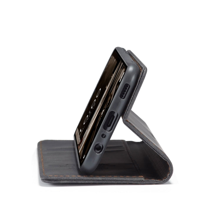 For Samsung Galaxy A14 5G CaseMe 013 Multifunctional Horizontal Flip Leather Phone Case(Black) by CaseMe
