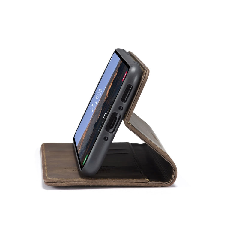 For Samsung Galaxy A54 CaseMe 013 Multifunctional Horizontal Flip Leather Phone Case(Coffee) by CaseMe