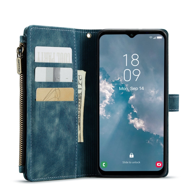 For Samsung Galaxy A14 5G CaseMe C30 Multifunctional Phone Leather Phone Case(Blue) by CaseMe