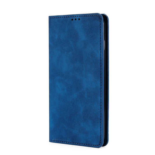 For OnePlus 11 Skin Feel Magnetic Horizontal Flip Leather Phone Case(Blue) by buy2fix