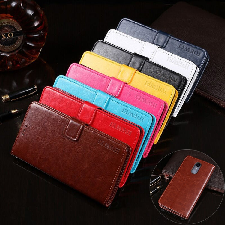 For Cubot Note Plus idewei Crazy Horse Texture Horizontal Flip Leather Case with Holder & Card Slots & Wallet(Black) - More Brand by idewei | Online Shopping UK | buy2fix