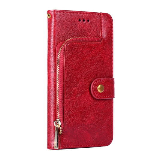 For OnePlus 11 Zipper Bag Leather Phone Case(Red) by buy2fix