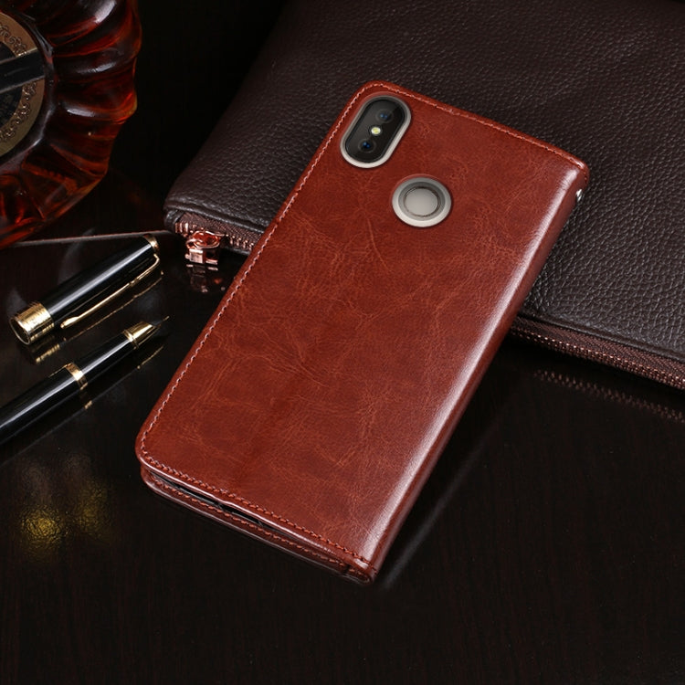 For Doogee X70 idewei Crazy Horse Texture Horizontal Flip Leather Case with Holder & Card Slots & Wallet(Rose Red) - More Brand by idewei | Online Shopping UK | buy2fix