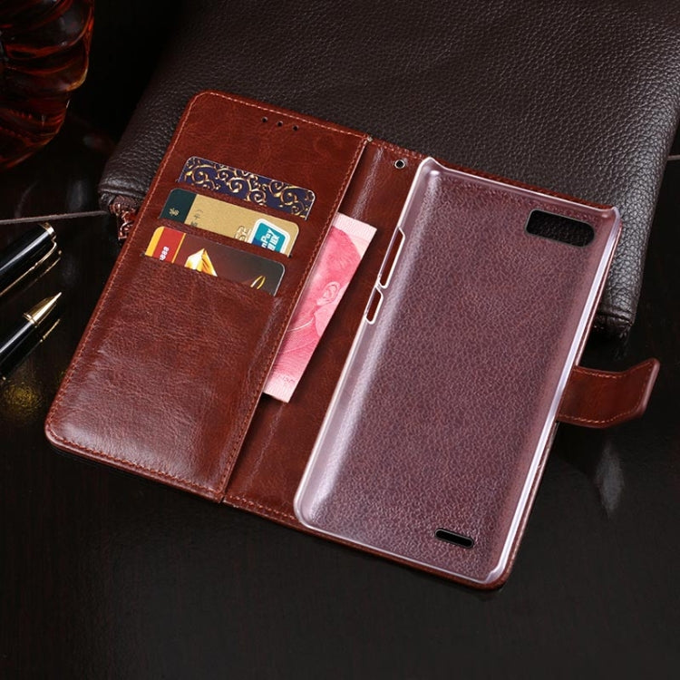 For Ulefone S1 idewei Crazy Horse Texture Horizontal Flip Leather Case with Holder & Card Slots & Wallet(Yellow) - Ulefone Cases by idewei | Online Shopping UK | buy2fix