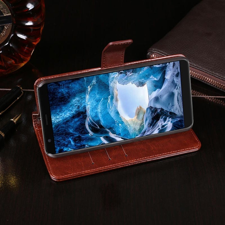 For Ulefone S1 idewei Crazy Horse Texture Horizontal Flip Leather Case with Holder & Card Slots & Wallet(White) - Ulefone Cases by idewei | Online Shopping UK | buy2fix