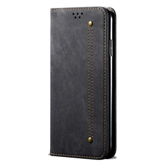 For OnePlus 11 Denim Texture Flip Leather Phone Case(Black) by buy2fix