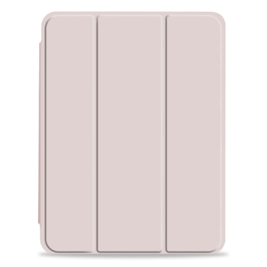 For iPad Pro 12.9 2022 / 2021 / 2020 3-fold Shockproof Smart Leather Tablet Case(Pink) - iPad Pro 12.9 (2020) Cases by buy2fix | Online Shopping UK | buy2fix