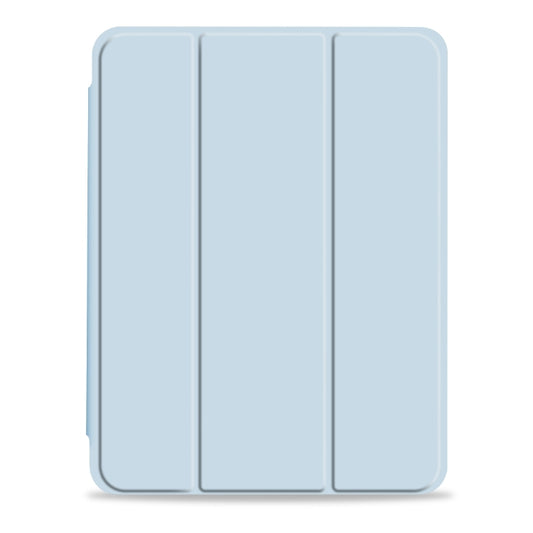 For iPad Pro 12.9 2022 / 2021 / 2020 3-fold Shockproof Smart Leather Tablet Case(Ice Blue) - iPad Pro 12.9 (2020) Cases by buy2fix | Online Shopping UK | buy2fix