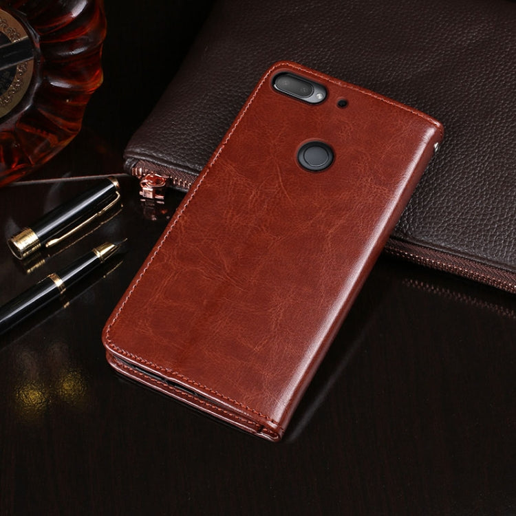 For HTC Desire 12+ idewei Crazy Horse Texture Horizontal Flip Leather Case with Holder & Card Slots & Wallet(Sky Blue) - More Brand by idewei | Online Shopping UK | buy2fix