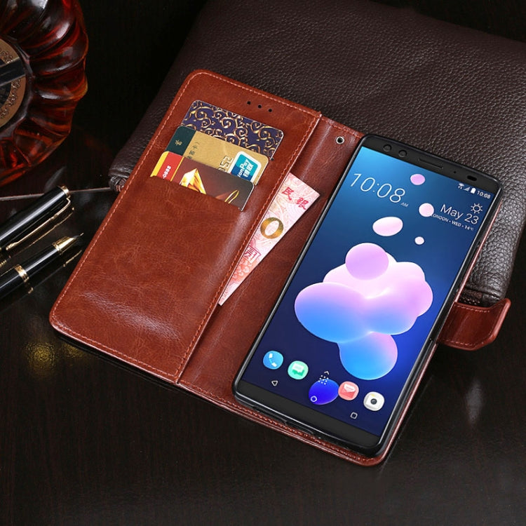 For HTC U12+ idewei Crazy Horse Texture Horizontal Flip Leather Case with Holder & Card Slots & Wallet(Sky Blue) - More Brand by idewei | Online Shopping UK | buy2fix