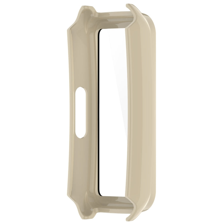 For Keep Band B5 / Band B4 PC + Tempered Film Integrated Watch Protective Case(Ivory White) - Watch Case by buy2fix | Online Shopping UK | buy2fix