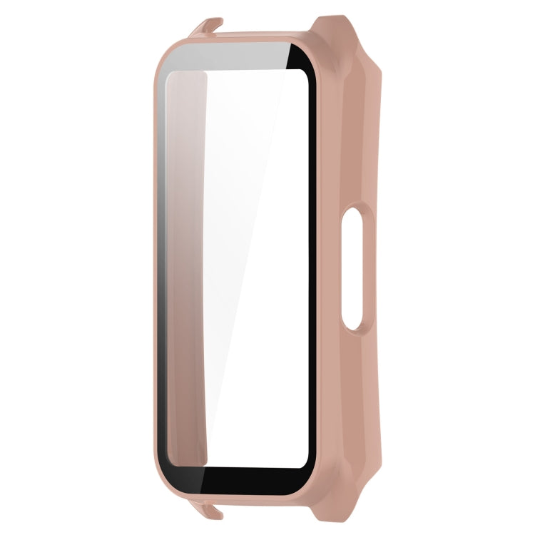 For Keep Band B5 / Band B4 PC + Tempered Film Integrated Watch Protective Case(Pink) - Watch Case by buy2fix | Online Shopping UK | buy2fix