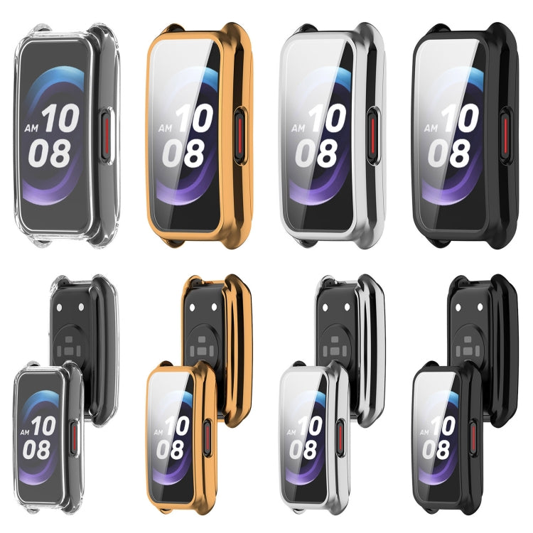 For Keep Band B5 / Band B4 Full Coverage TPU Electroplating Watch Protective Case(Transparent) - Watch Case by buy2fix | Online Shopping UK | buy2fix