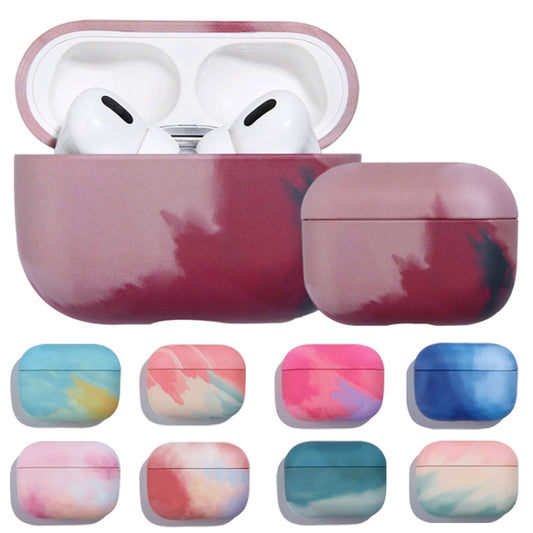 For AirPods Pro Ink Painting Water Sticker PC Earphone Case(Ink Yellow) by buy2fix