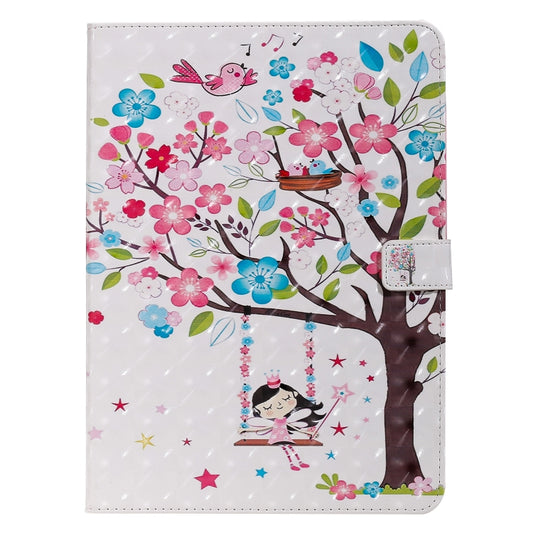 For iPad Pro 11 (2020) 3D Colored Drawing Horizontal Flip Leather Tablet Case with Holder & Card Slot & Wallet(Girl Under The Tree) - iPad Pro 11 (2020) Cases by buy2fix | Online Shopping UK | buy2fix