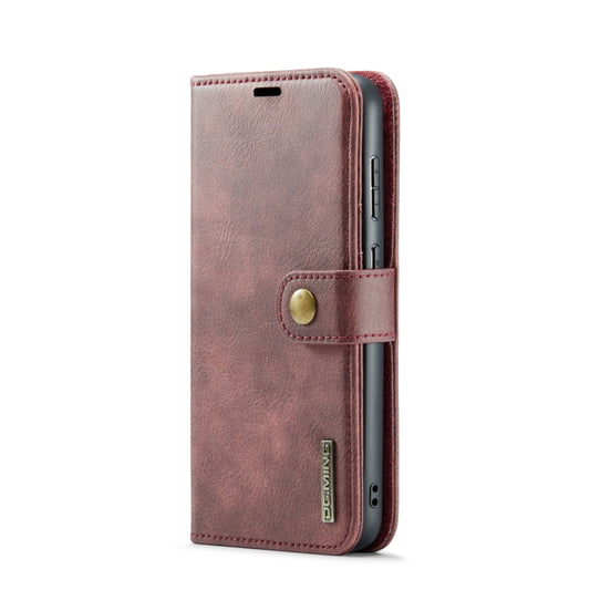 For Samsung Galaxy S23+ 5G DG.MING Crazy Horse Texture Detachable Magnetic Leather Case(Red) by DG.MING