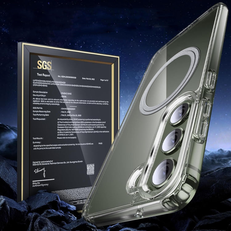 For Samsung Galaxy S23 5G Transparent Frosted MagSafe Phone Case by buy2fix