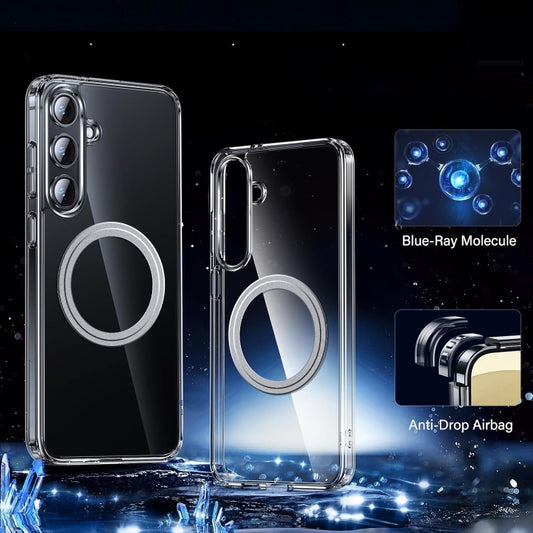 For Samsung Galaxy S25 5G Transparent Frosted MagSafe Phone Case by buy2fix