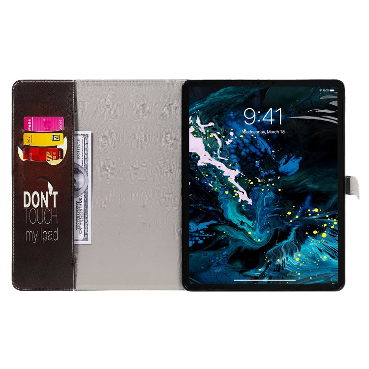 For iPad Pro 12.9 (2020) Colored Drawing Horizontal Flip Leather Tablet Case with Holder & Card Slot & Wallet(Eye) - iPad Pro 12.9 (2020) Cases by buy2fix | Online Shopping UK | buy2fix