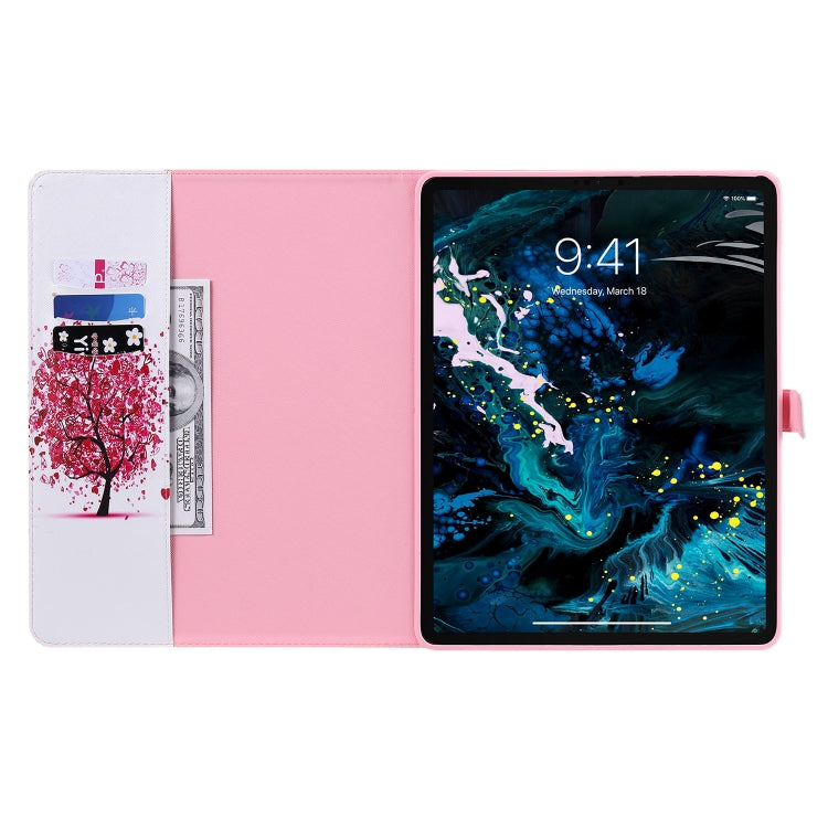 For iPad Pro 12.9 (2020) Colored Drawing Horizontal Flip Leather Tablet Case with Holder & Card Slot & Wallet(Color Tree) - iPad Pro 12.9 (2020) Cases by buy2fix | Online Shopping UK | buy2fix