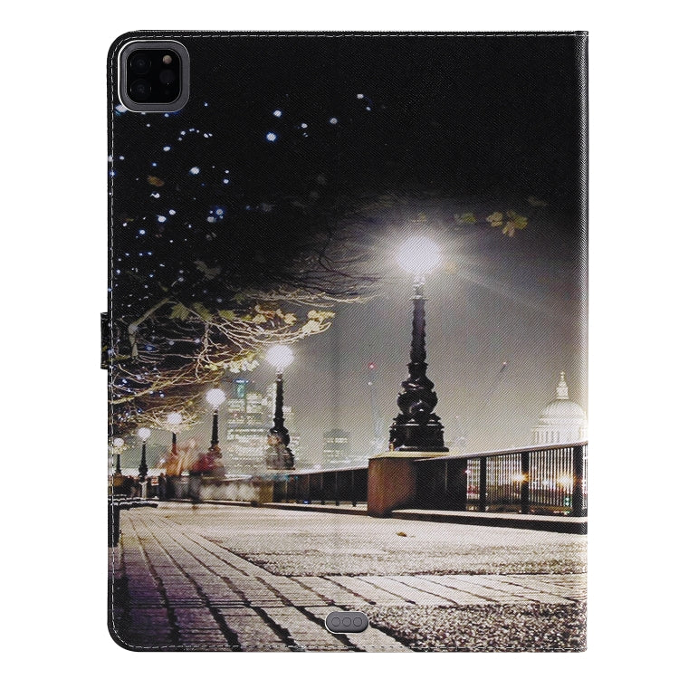 For iPad Pro 12.9 (2020) Colored Drawing Horizontal Flip Leather Tablet Case with Holder & Card Slot & Wallet(Cityscape) - iPad Pro 12.9 (2020) Cases by buy2fix | Online Shopping UK | buy2fix