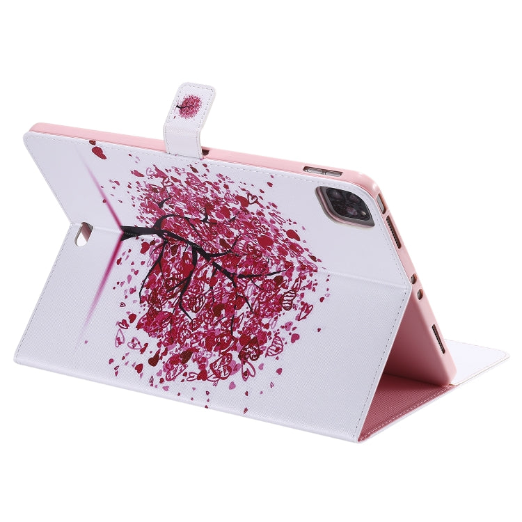For iPad Pro 11 (2020) Colored Drawing Horizontal Flip Leather Tablet Case with Holder & Card Slot & Wallet(Color Tree) - iPad Pro 11 (2020) Cases by buy2fix | Online Shopping UK | buy2fix