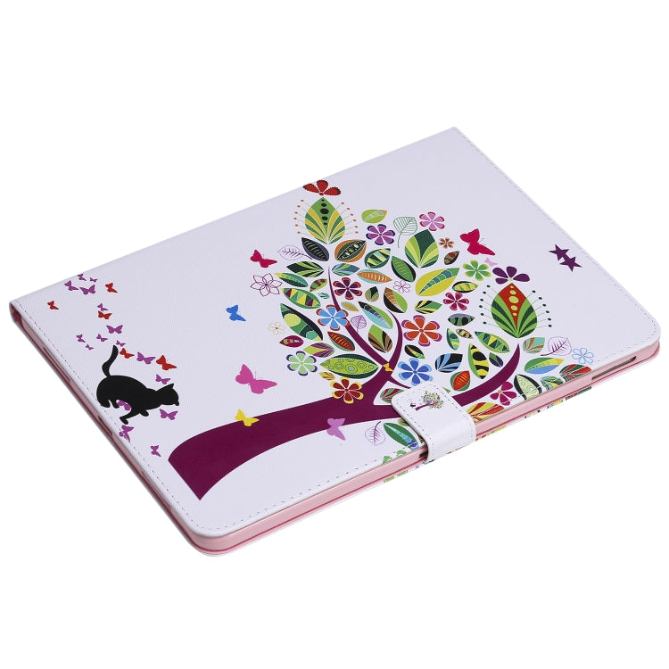 For iPad Pro 11 (2020) Colored Drawing Horizontal Flip Leather Tablet Case with Holder & Card Slot & Wallet(Cat and Tree) - iPad Pro 11 (2020) Cases by buy2fix | Online Shopping UK | buy2fix