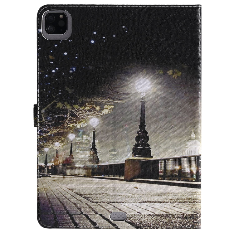 For iPad Pro 11 (2020) Colored Drawing Horizontal Flip Leather Tablet Case with Holder & Card Slot & Wallet(Cityscape) - iPad Pro 11 (2020) Cases by buy2fix | Online Shopping UK | buy2fix