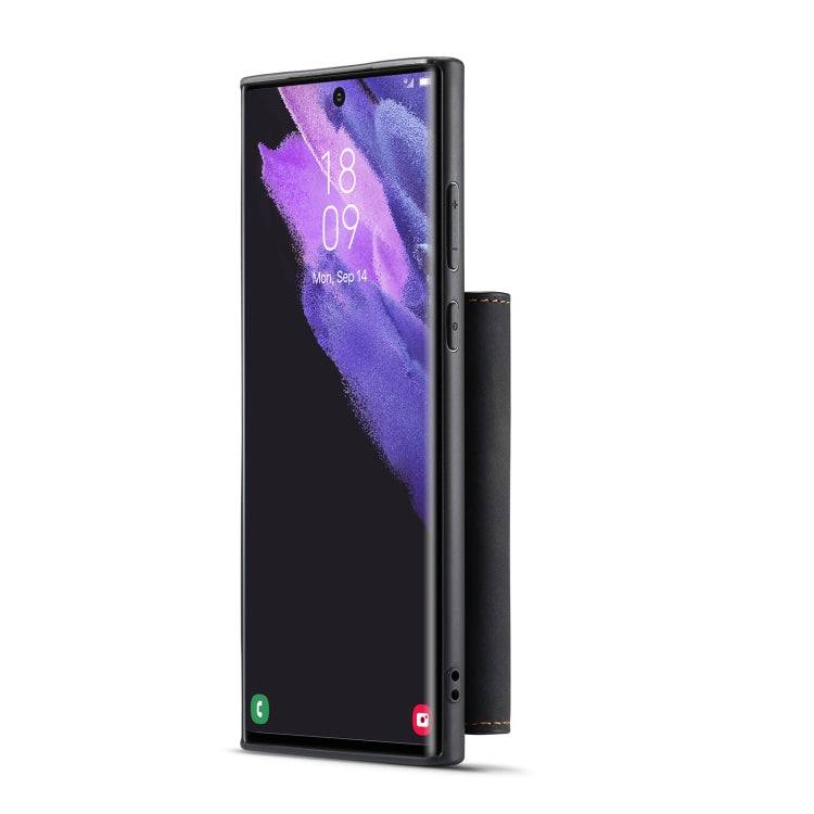 For Samsung Galaxy S23 Ultra 5G DG.MING M1 Series 3-Fold Multi Card Wallet Phone Case(Black) - Galaxy S23 Ultra 5G Cases by DG.MING | Online Shopping UK | buy2fix