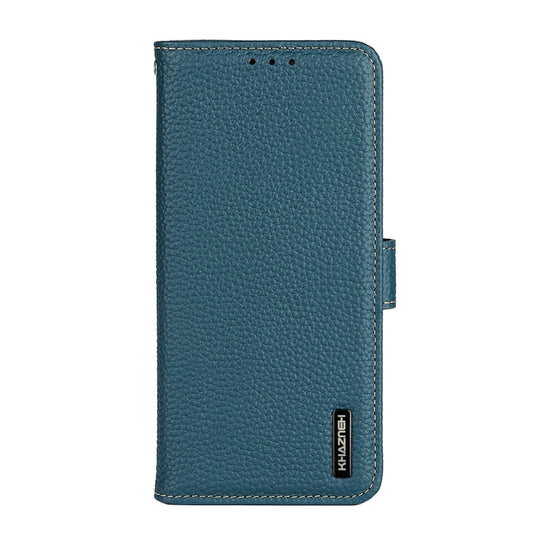 For Sony Xperia 10 IV KHAZNEH Litchi Genuine Leather Phone Case(Green) - Sony Cases by buy2fix | Online Shopping UK | buy2fix