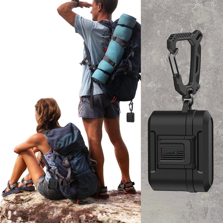 For AirPods Pro 2 Earphone TPU + PC Protective Case(Black) by buy2fix