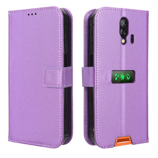 For Blackview BV7200 Diamond Texture Leather Phone Case(Purple) by buy2fix