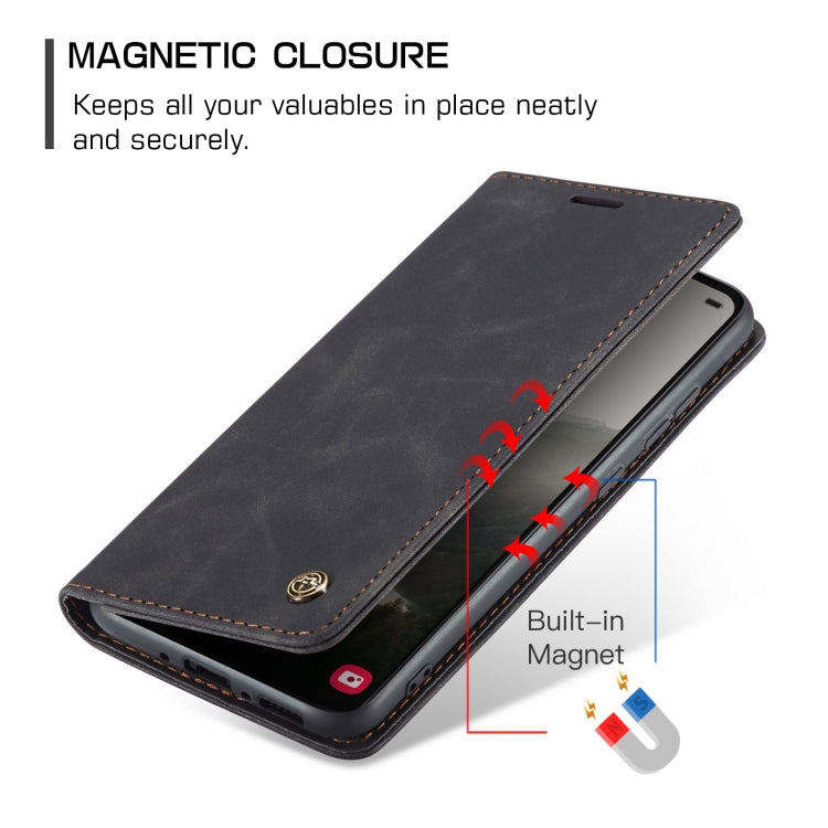 For Samsung Galaxy A34 5G CaseMe 013 Multifunctional Horizontal Flip Leather Phone Case(Black) by CaseMe