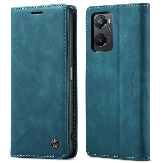 CaseMe 013 Multifunctional Horizontal Flip Leather Phone Case For OPPO A96 4G / A36 4G/A76 4G/K10 4G /Realme 9i 4G (Blue) by CaseMe