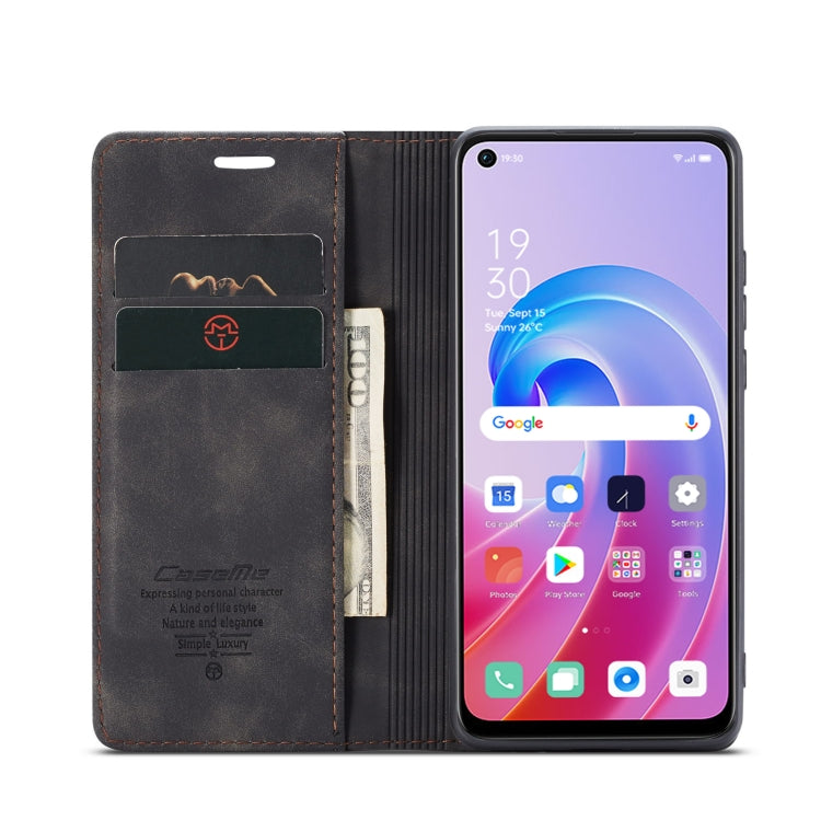 CaseMe 013 Multifunctional Horizontal Flip Leather Phone Case For OPPO A96 4G / A36 4G/A76 4G/K10 4G /Realme 9i 4G (Black) - OPPO Cases by CaseMe | Online Shopping UK | buy2fix
