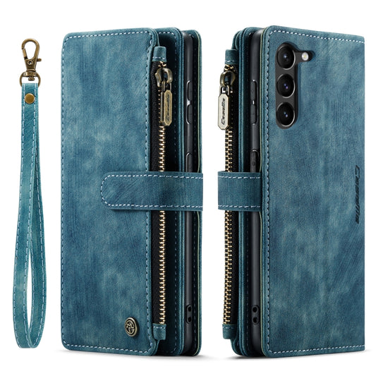For Samsung Galaxy S23 5G CaseMe C30 Multifunctional Leather Phone Case(Blue) by CaseMe
