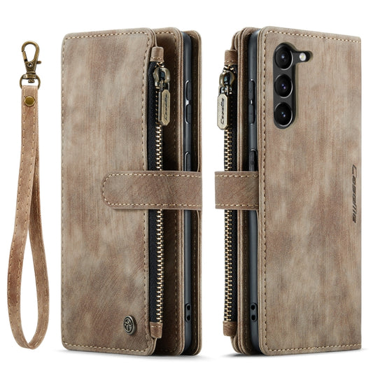 For Samsung Galaxy S23+ 5G CaseMe C30 Multifunctional Leather Phone Case(Brown) by CaseMe