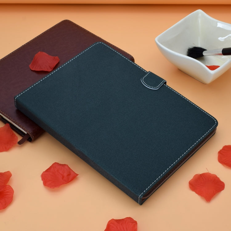 For 8 inch Solid Color Tablet PC Universal Magnetic Horizontal Flip Leather Case with Card Slots & Holder(Green) - 8 inch by buy2fix | Online Shopping UK | buy2fix