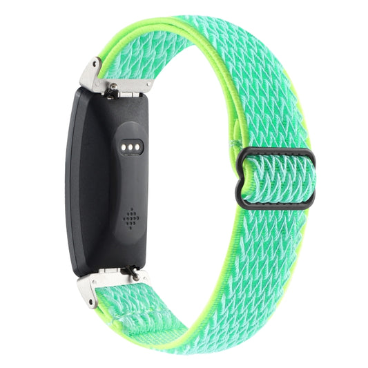 For Fitbit Inspire 2 Buckle Wave Braided Nylon Watch Band(Mint Green) by buy2fix