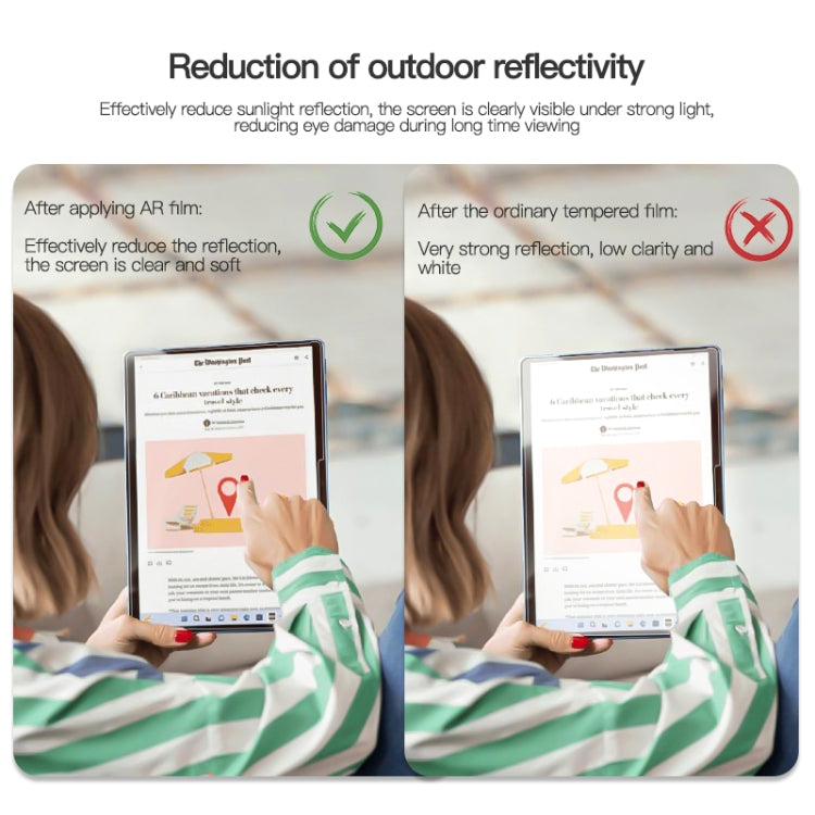 For Microsoft Surface Pro 8 / 9 / X AR Transparency Enhancement Tablet Film - Others by buy2fix | Online Shopping UK | buy2fix