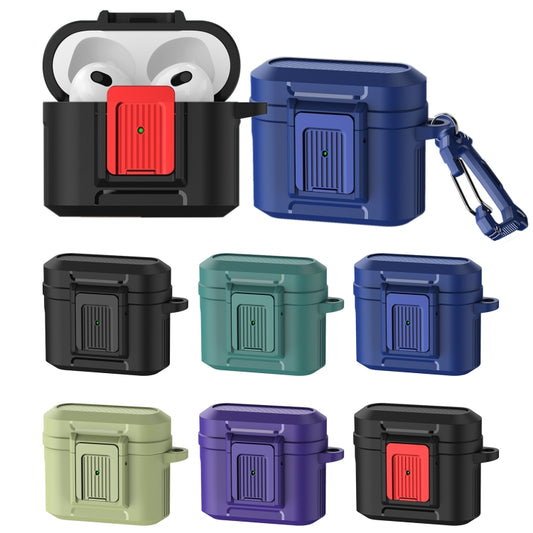 For AirPods 3 Earphone TPU + PC Protective Case(Black) by buy2fix