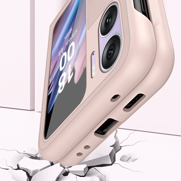 For OPPO Find N2 Flip Hand Strap Type Leather Phone Case(Purple) by buy2fix