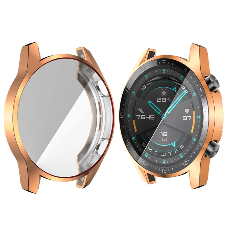 For Huawei Watch GT2 46mm TPU All Inclusive Watch Case(Rose Gold) - Watch Cases by Huawei | Online Shopping UK | buy2fix