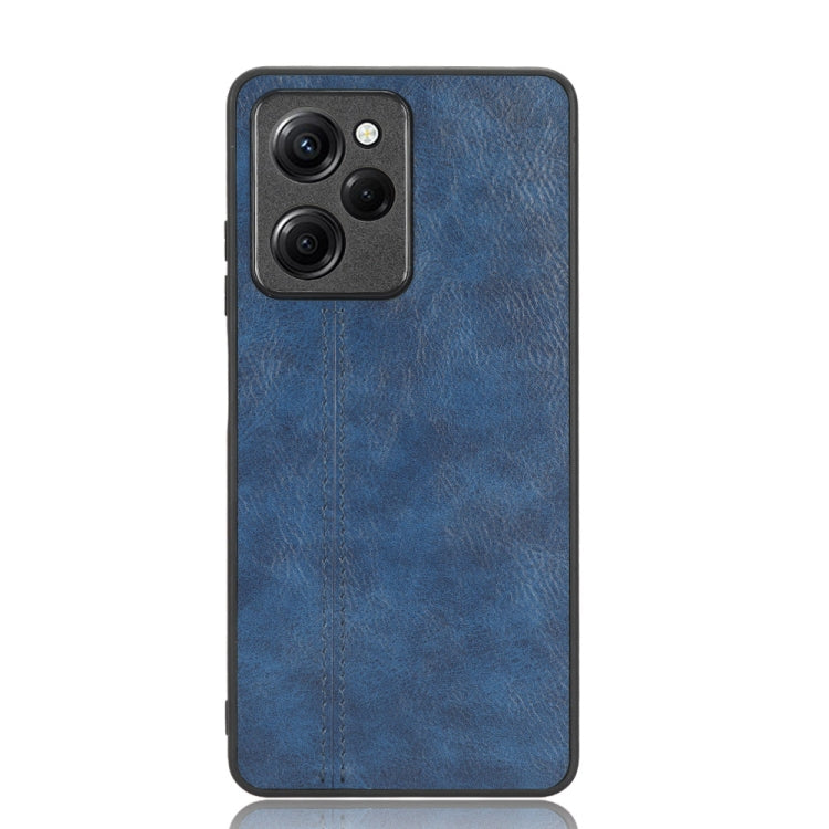 For Xiaomi Redmi Note 12 Pro Speed/Poco X5 Pro 5G Sewing Cow Pattern Skin PC + PU + TPU Phone Case(Blue) - Xiaomi Cases by buy2fix | Online Shopping UK | buy2fix