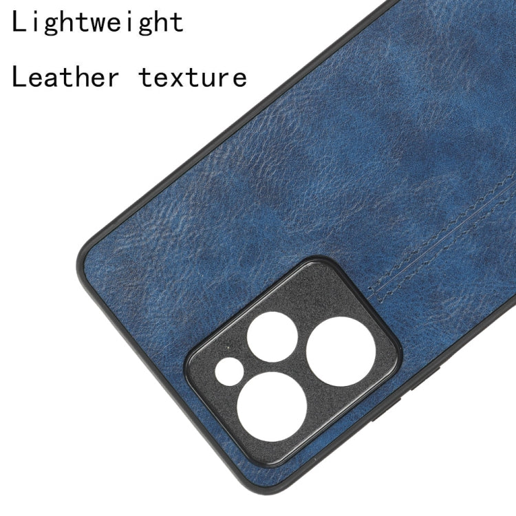 For Xiaomi Redmi Note 12 Pro Speed/Poco X5 Pro 5G Sewing Cow Pattern Skin PC + PU + TPU Phone Case(Blue) - Xiaomi Cases by buy2fix | Online Shopping UK | buy2fix