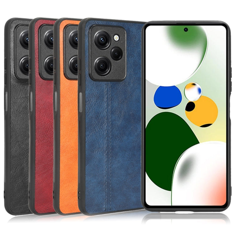 For Xiaomi Redmi Note 12 Pro Speed/Poco X5 Pro 5G Sewing Cow Pattern Skin PC + PU + TPU Phone Case(Blue) - Xiaomi Cases by buy2fix | Online Shopping UK | buy2fix