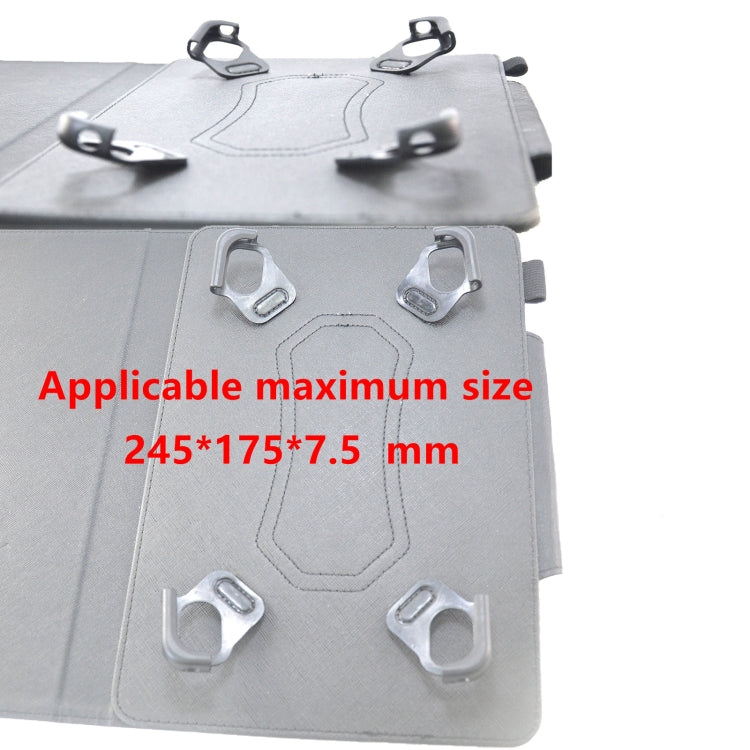 For 10 inch Suede Cross Texture Magnetic Clasp Leather Tablet Case(Pink) - 10 - 11 inch by buy2fix | Online Shopping UK | buy2fix