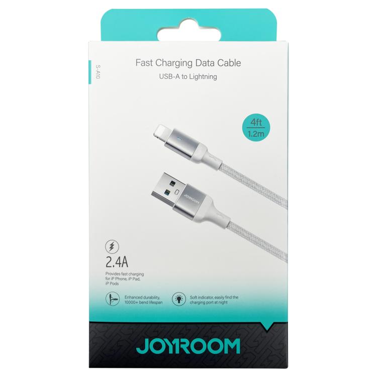 JOYROOM S-UL012A10 Extraordinary Series 2.4A USB-A to 8 Pin Fast Charging Data Cable, Cable Length:1.2m(White) - Normal Style Cable by JOYROOM | Online Shopping UK | buy2fix
