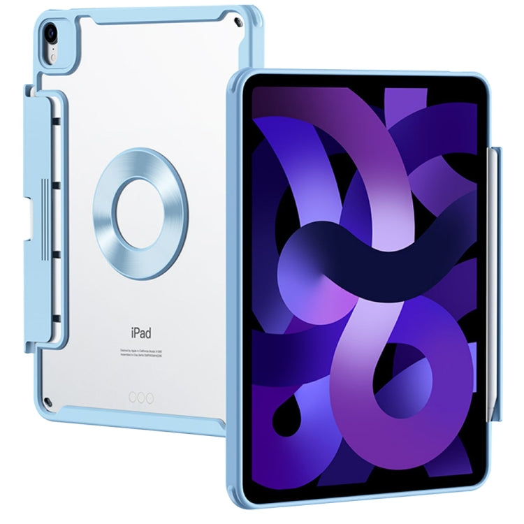For iPad mini 2024 / mini 6 Pen Slot Magnetic Detachable Tablet Leather Case(Blue) - iPad mini 6 Cases by buy2fix | Online Shopping UK | buy2fix